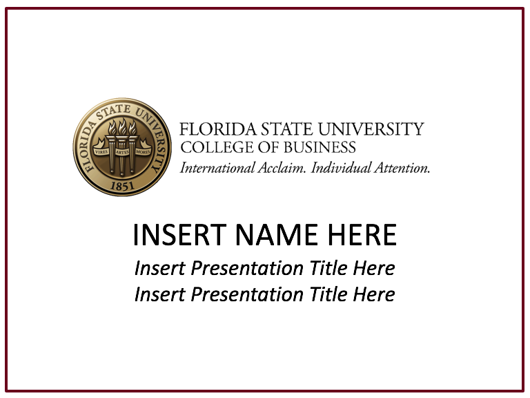 PowerPoint Templates College of Business Resources